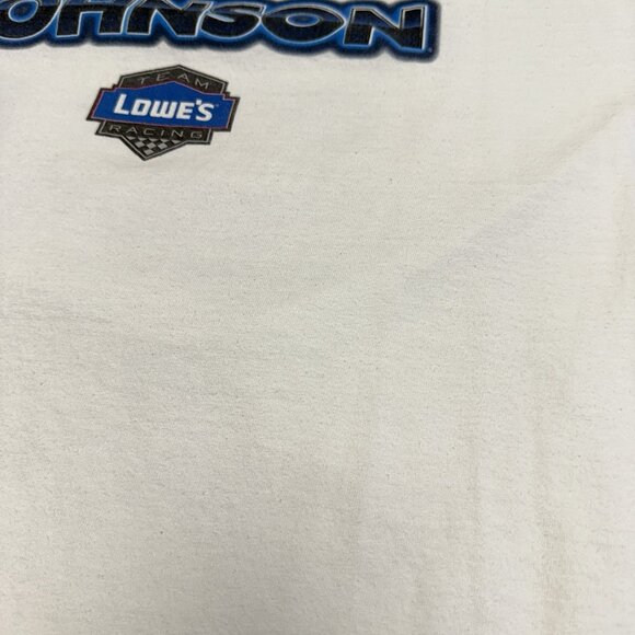 Jimmie Johnson Nascar Racing T Shirt Mens XL White Winners Circle Y2K - Picture 8 of 15